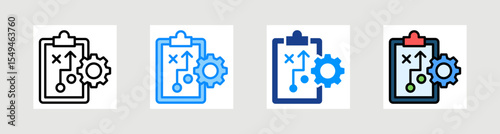 Strategy Execution Icon Collection Set Multiple Style