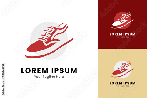 Vector illustration of a shoe Logo Design.