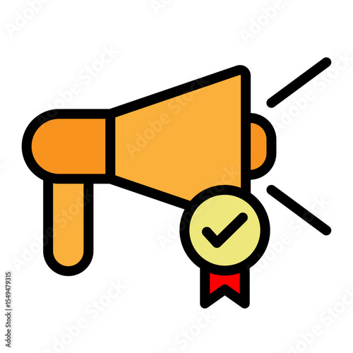 Brand Visibility Vector Filled Icon Design