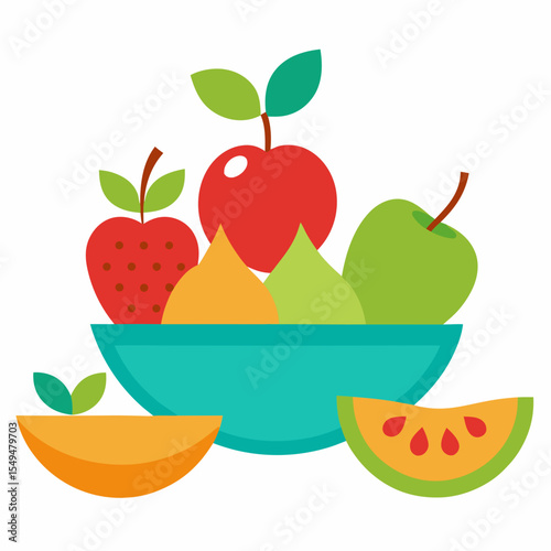 Fruit Dessert Collection: A vibrant assortment of delectable fruit desserts, each artfully arranged and inviting the senses. A visual feast for the eye and the palate.