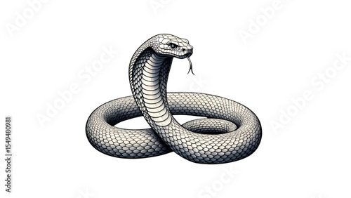 snake isolated on white background