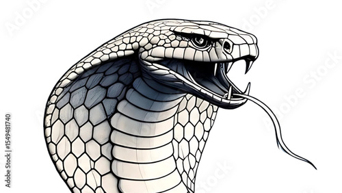 vector image of a snake