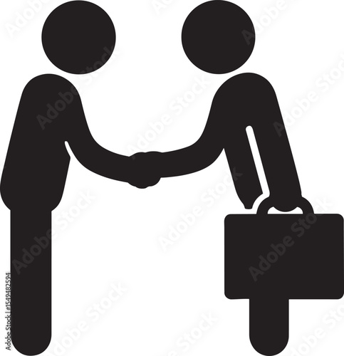 Business Handshake Partnership Deal Icon