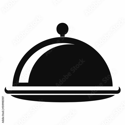 Food platter with lid isolated on white background
