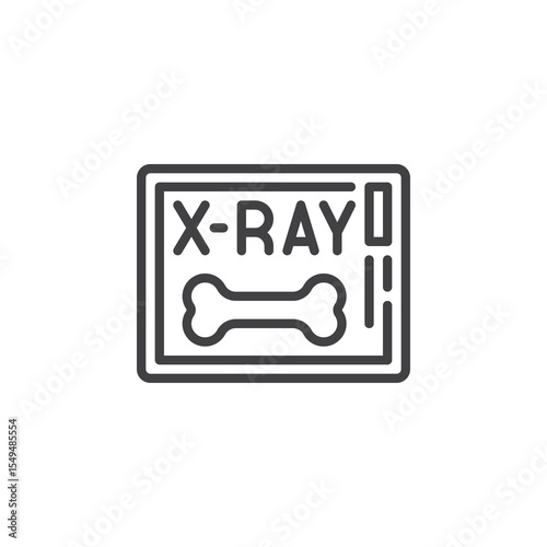 X-ray scan line icon