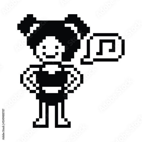 Pixel art cute cartoon two piece character woman bikini swimming suit game summer beach vacation decoration lifestyle female bikini 2 piece 8 bit holiday relax pixel art png 8bit vector.