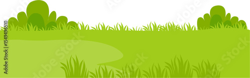 green field garden with green yard background