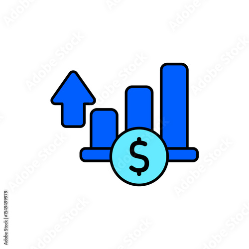Icon a profit, isolated against a clean background.