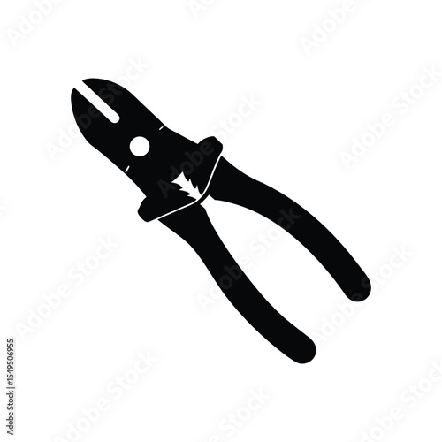 High-Quality Vector Illustration of Diagonal Wire Cutters