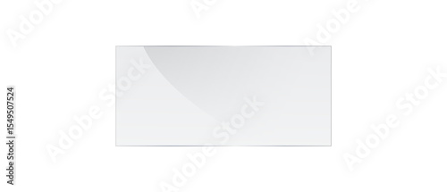 Transparent Glass plate background. Realistic screen glass, window effect with flare, clear glass showcase, glossy plastic glare frame, acrylic with glares and light, plexiglas, Stock royalty free	.