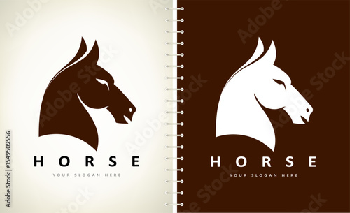 Horse logo vector. Animal vector design