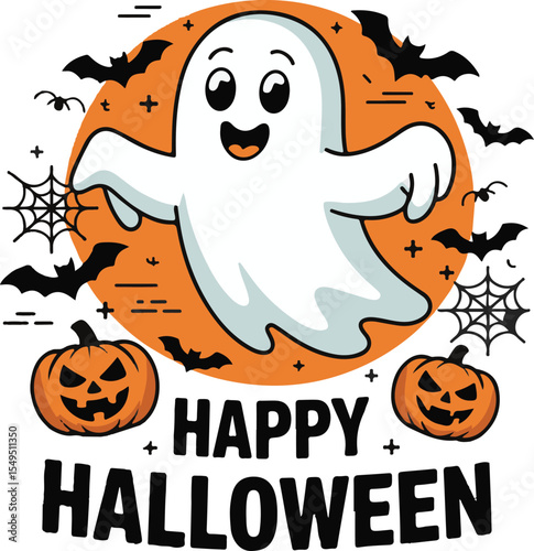 Happy Halloween vector design