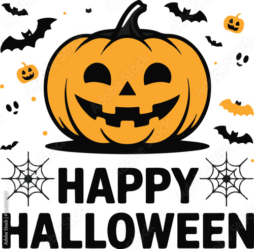 Happy Halloween vector design