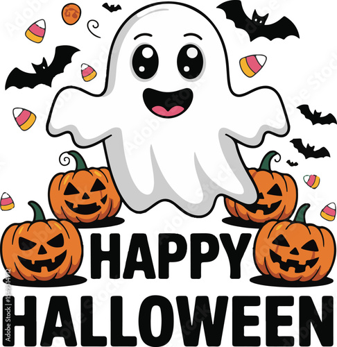 Happy Halloween vector design