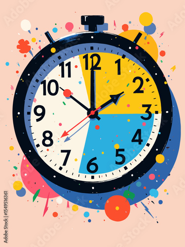  Don't waste time t shirt design, Wall clock 