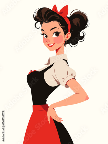  Beautiful 50s diner waitress