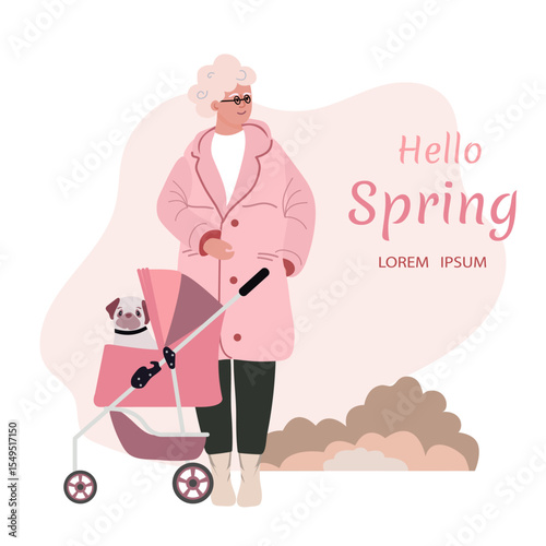 Dog cart Stroller Activity Retired people Walks