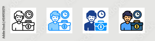 Occupation Icon Collection Set Multiple Style