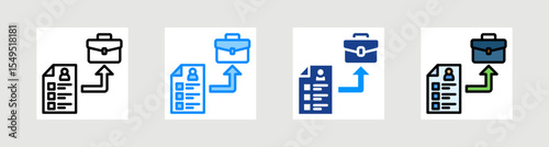 Job Applications Icon Collection Set Multiple Style