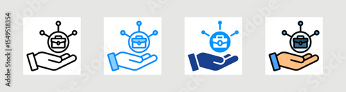 Job Enrichment Icon Collection Set Multiple Style