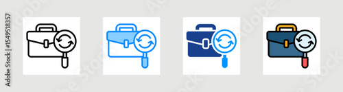 Job Navigation Icon Collection Set Multiple Style