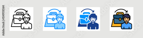 Job Creation Icon Collection Set Multiple Style