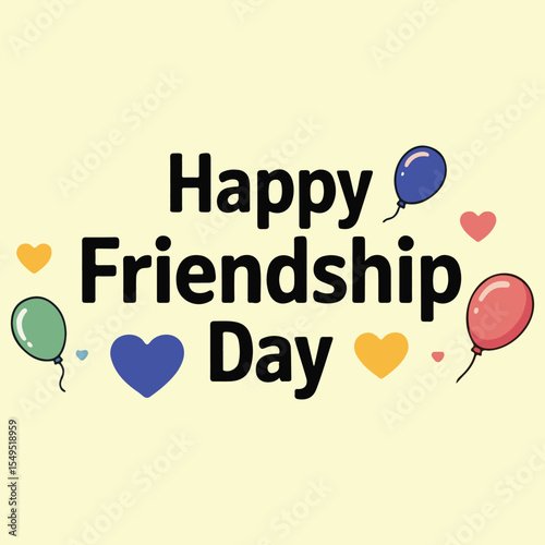 Happy friendship day social media design