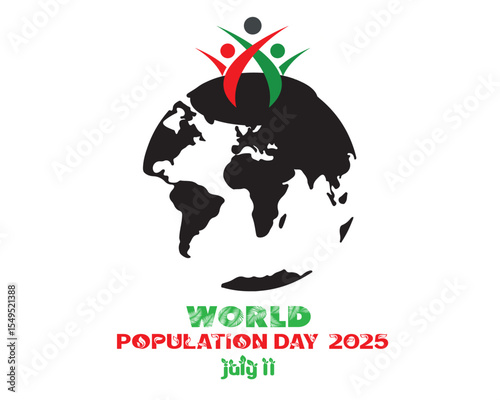world population day 2025 july 11 vector 3
