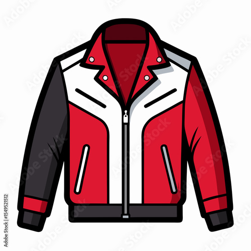 Leather Biker Coat Silhouette