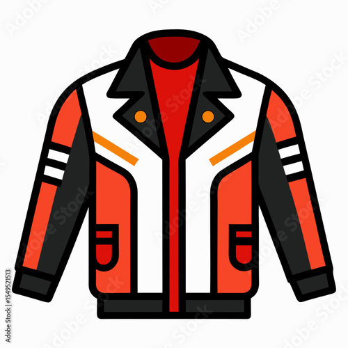 Leather Biker Coat Silhouette