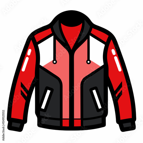 Leather Biker Coat Silhouette