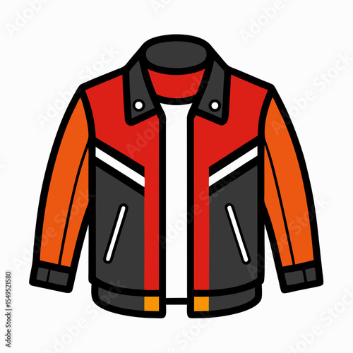 Leather Biker Coat Silhouette