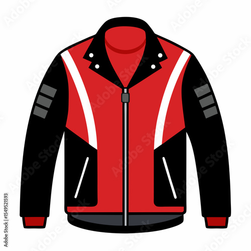 Leather Biker Coat Silhouette