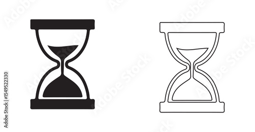 vector illustration of hourglass