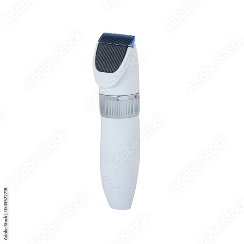 Electric Trimmer. Trimmer for hairstyle of hair on white background. Electric hair clipper. Electric Shaver