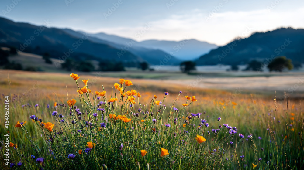 Fototapeta premium Free space nature background your decor. Blurred beach background green coconut palm trees. Sunny day blue sky and sunlight. Summer time. Beautiful nature sea ocean mountains and landscape, scenery