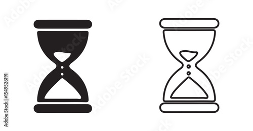 vector illustration of hourglass