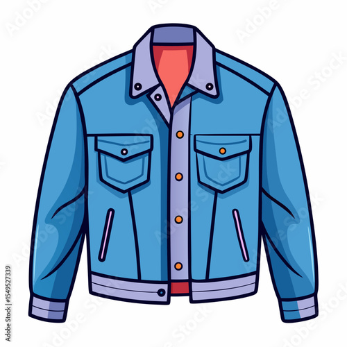 Stylish Jean Jacket Silhouette