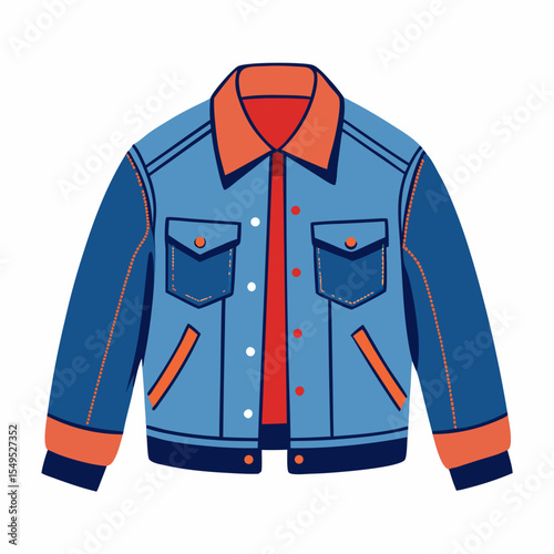 Stylish Jean Jacket Silhouette