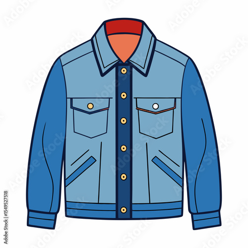 Stylish Jean Jacket Silhouette