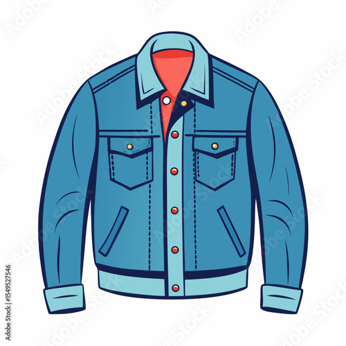 Stylish Jean Jacket Silhouette