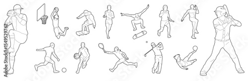 sportsmen olympics world championship in cad lines of projects and digital models editable vector