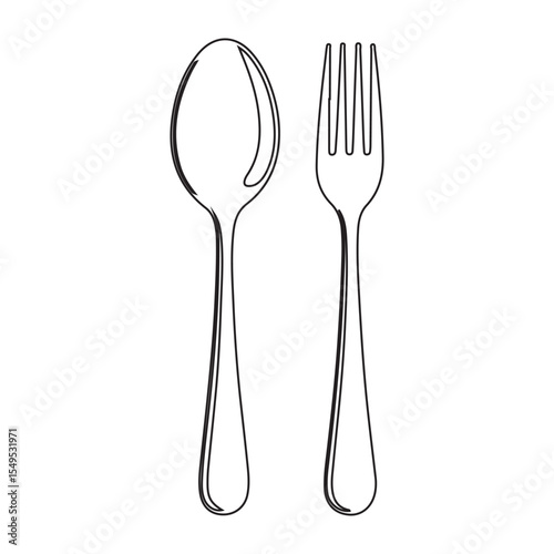 fork and spoon