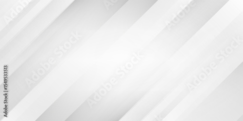 Diagonal grey gradient lines background. Abstract silver stripes wallpaper. Abstract gray tech backdrop. Oblique gris texture for graphic design, poster, banner, flyer, brochure, presentation. Vector