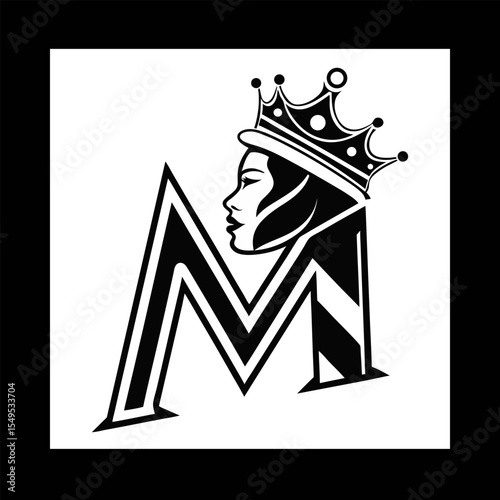 A luxurious golden letter m logo background for royal identity