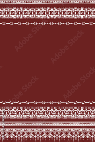 Pixel fabric Ethnic pattern, Cross-stitch Geometric, design for tile, carpet, vector, illustration , Abstract, Ethnic background,seamless