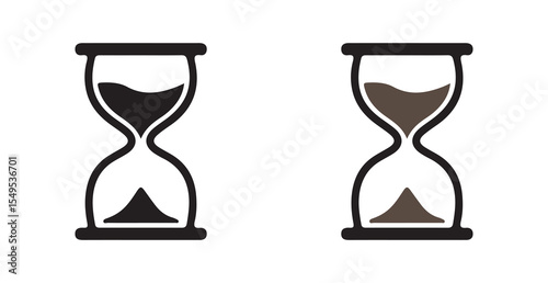 vector illustration of hourglass