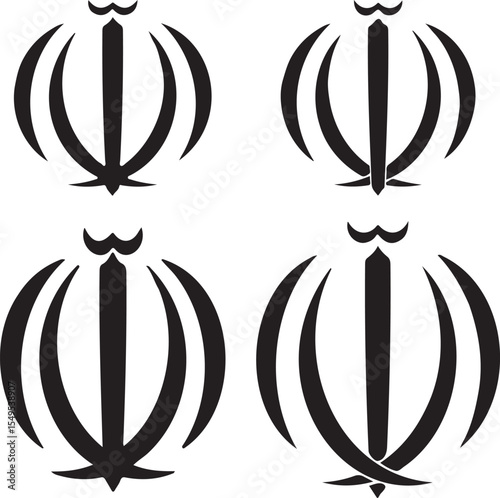 Iran flag set-16