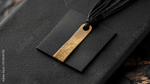 A close-up of a graduation cap with a year tag, symbolizing the specific academic year of achievement, perfect for marking a graduateâ€™s personal accomplishment. -