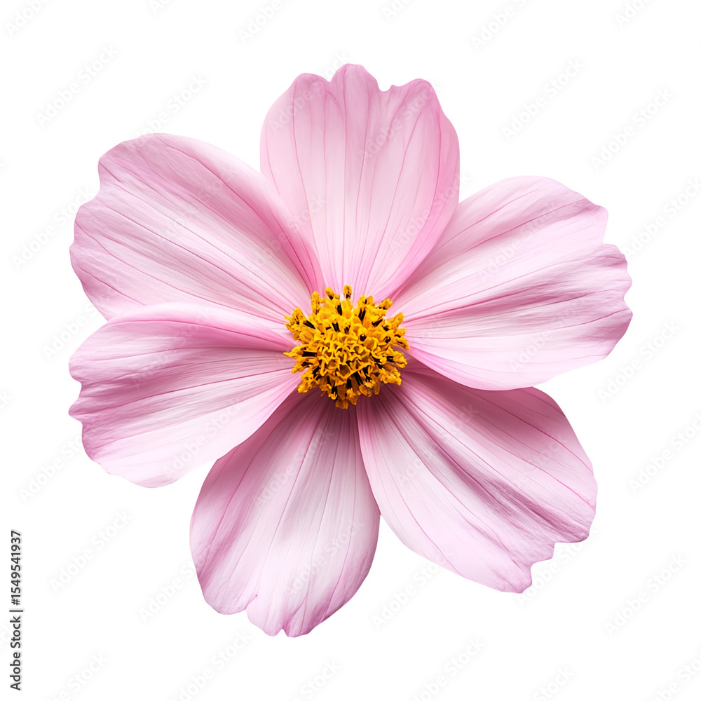 Pink flower, isolated on fully transparent png background Pink flower, isolated on fully transparent png background